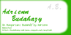 adrienn budahazy business card